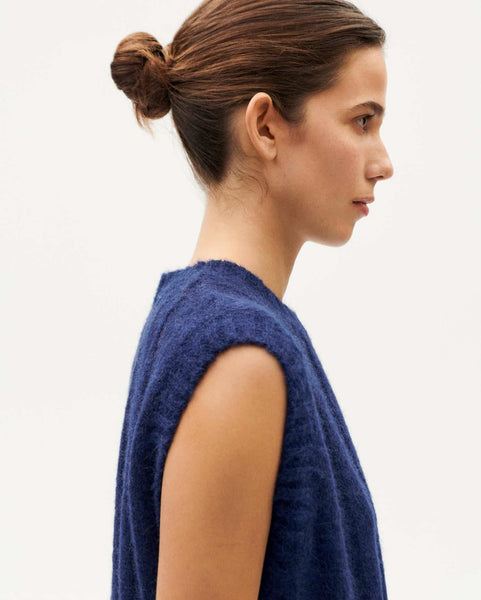 LAST ONE in S - Kelly Knitted Vest - Klein Blue