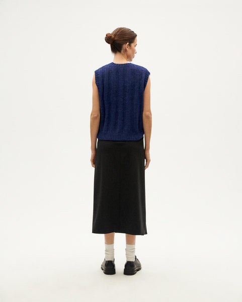 LAST ONE in S - Kelly Knitted Vest - Klein Blue