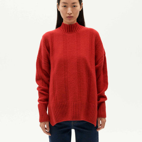 LAST ONE in M - Carol Wool Jumper - Red