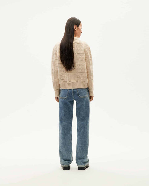 Miranda Links Knitted Sweater - Ecru