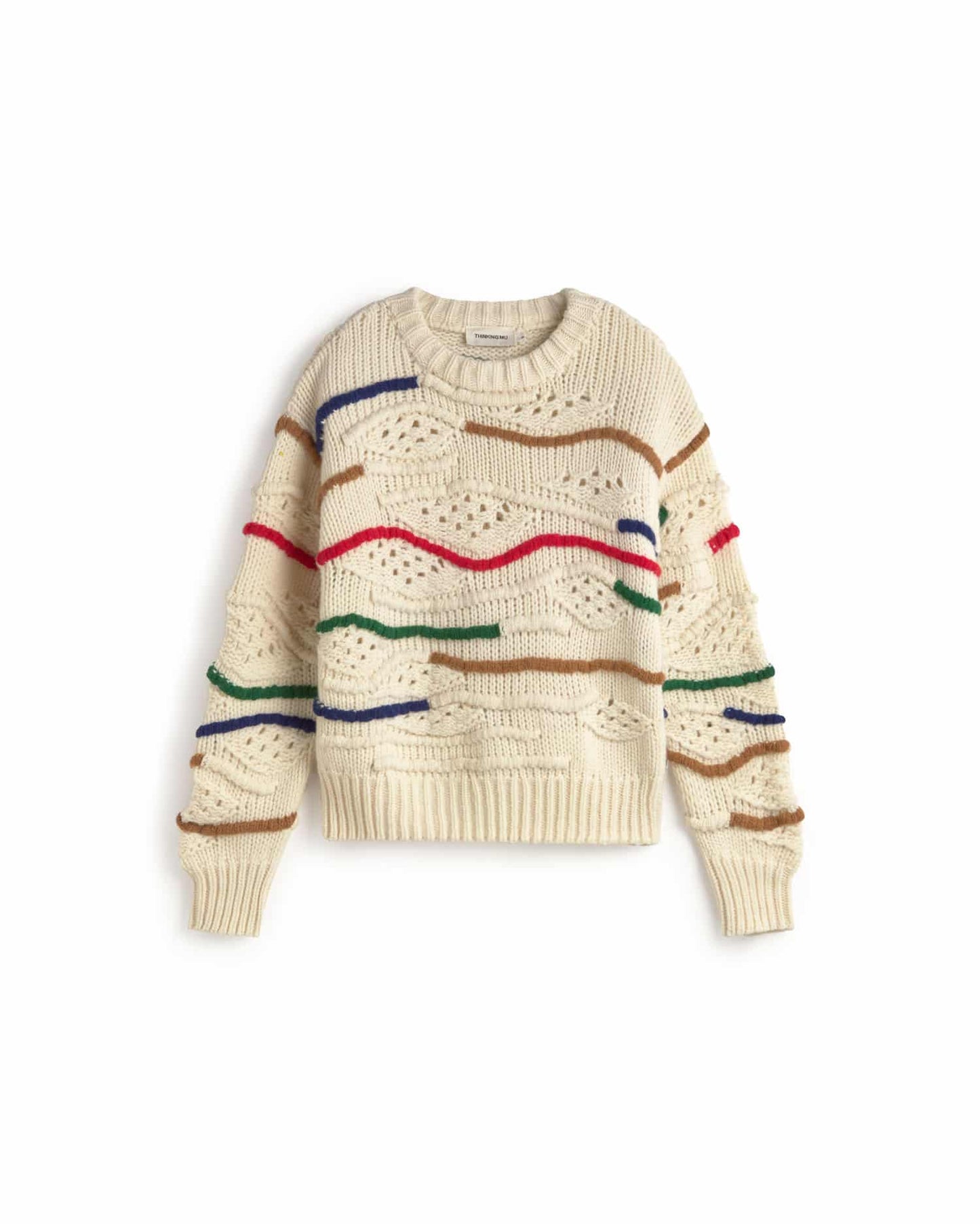 Candela Knitted Sweater - Multicolor Macrame
