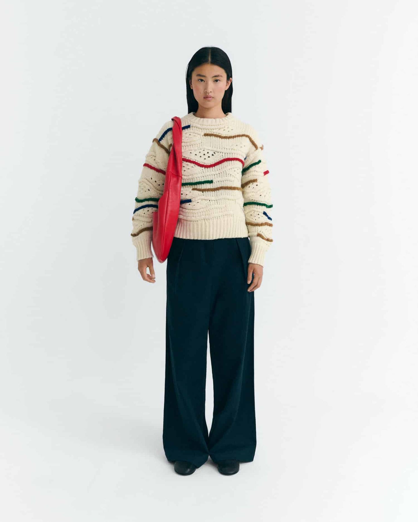 Candela Knitted Sweater - Multicolor Macrame