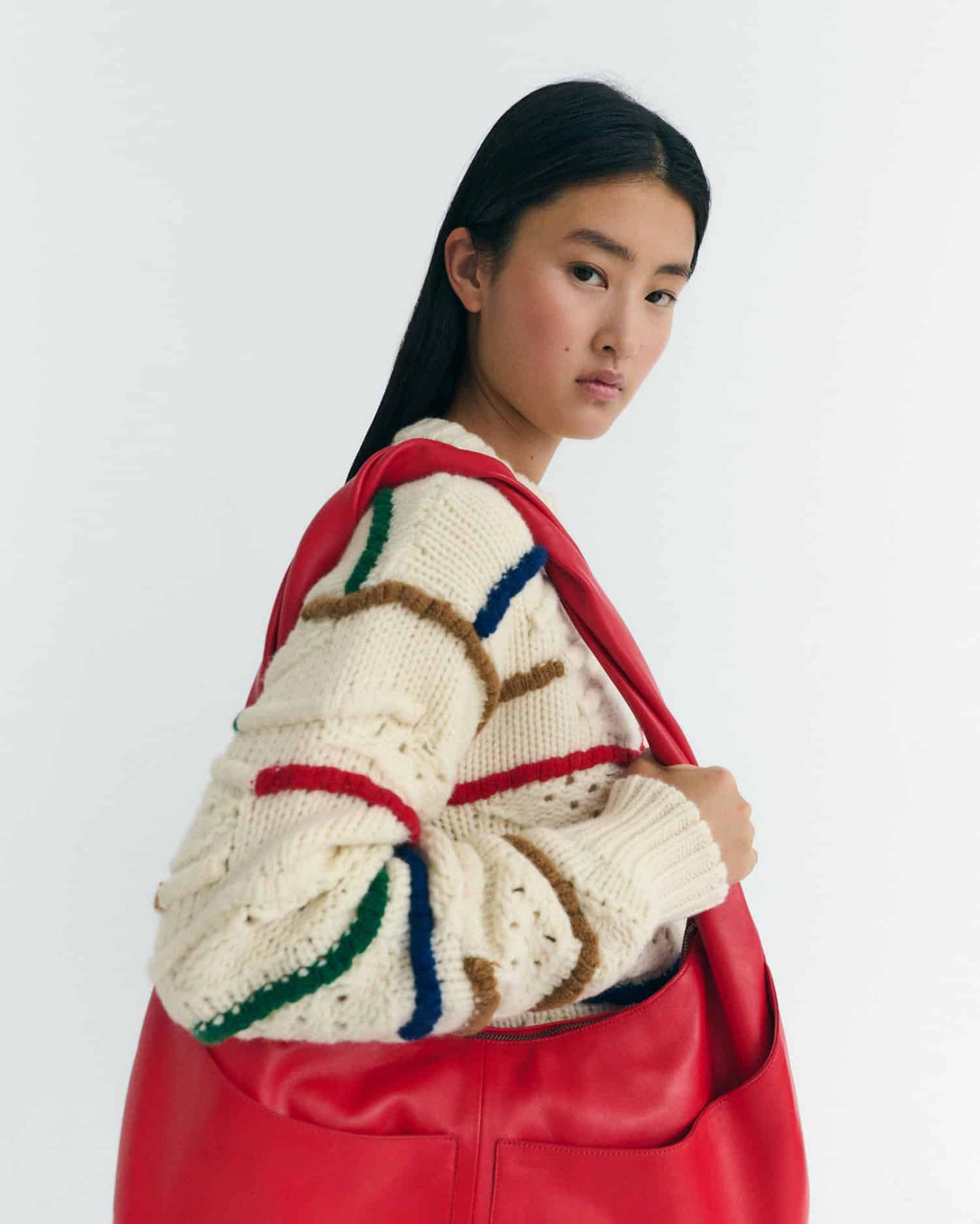 Candela Knitted Sweater - Multicolor Macrame