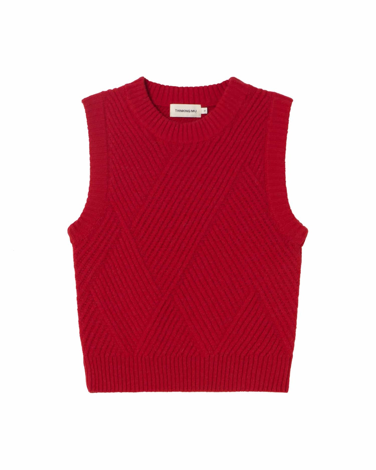 LAST ONE in M - Kaia Knitted Vest - Red