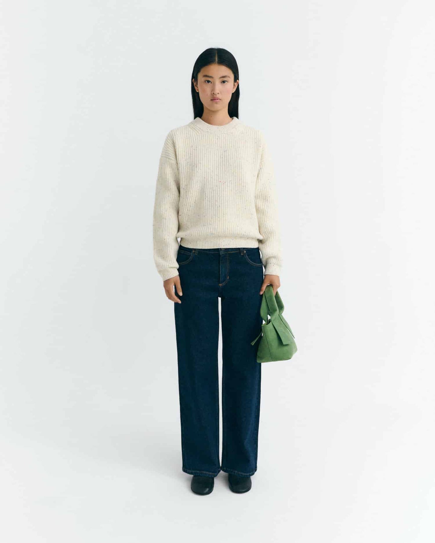 LAST ONE in L - Carmen Knitted Sweater - Ecru