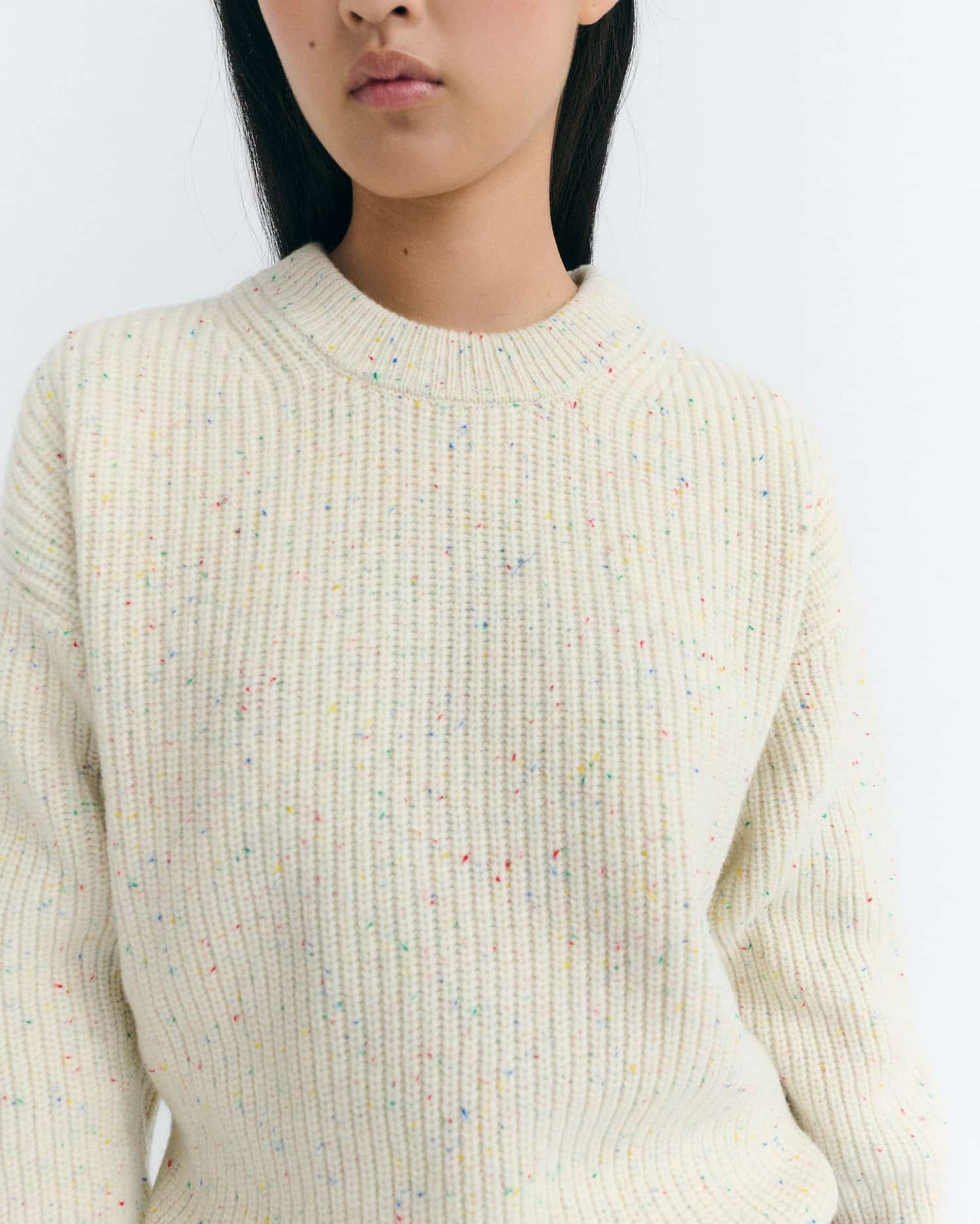 LAST ONE in L - Carmen Knitted Sweater - Ecru