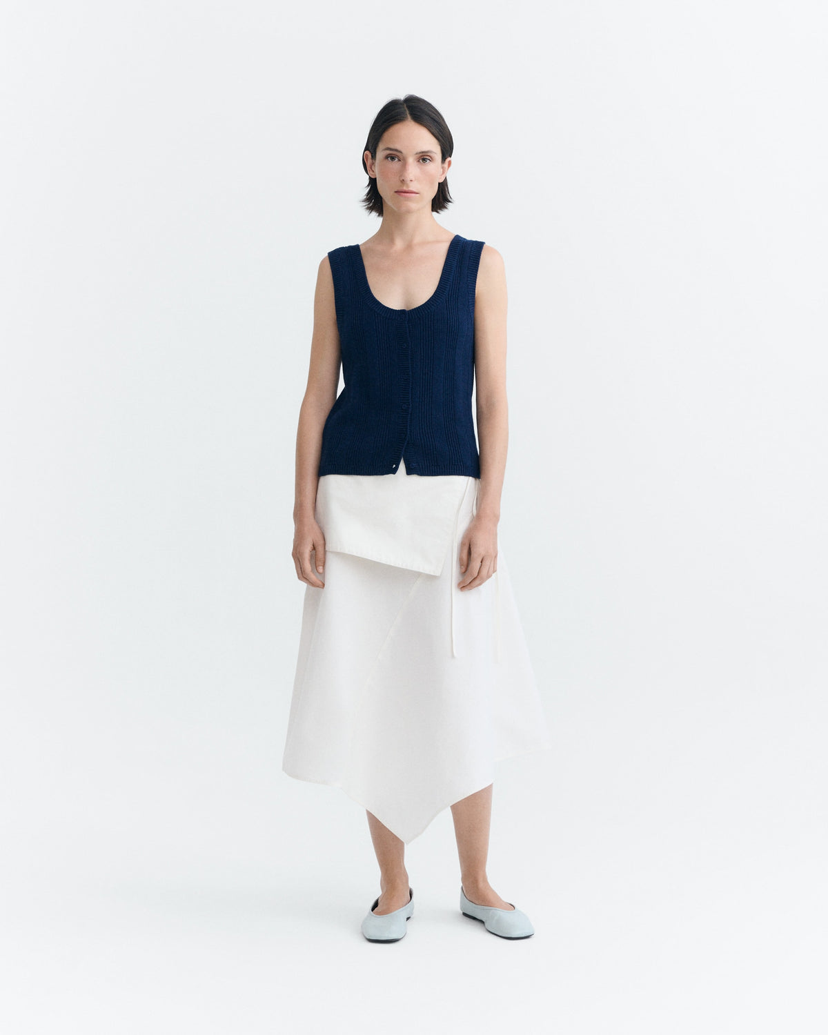 Salma Knitted Vest - Navy