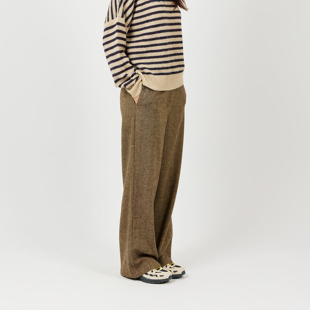 Tailored Trousers - Taupe Chiné