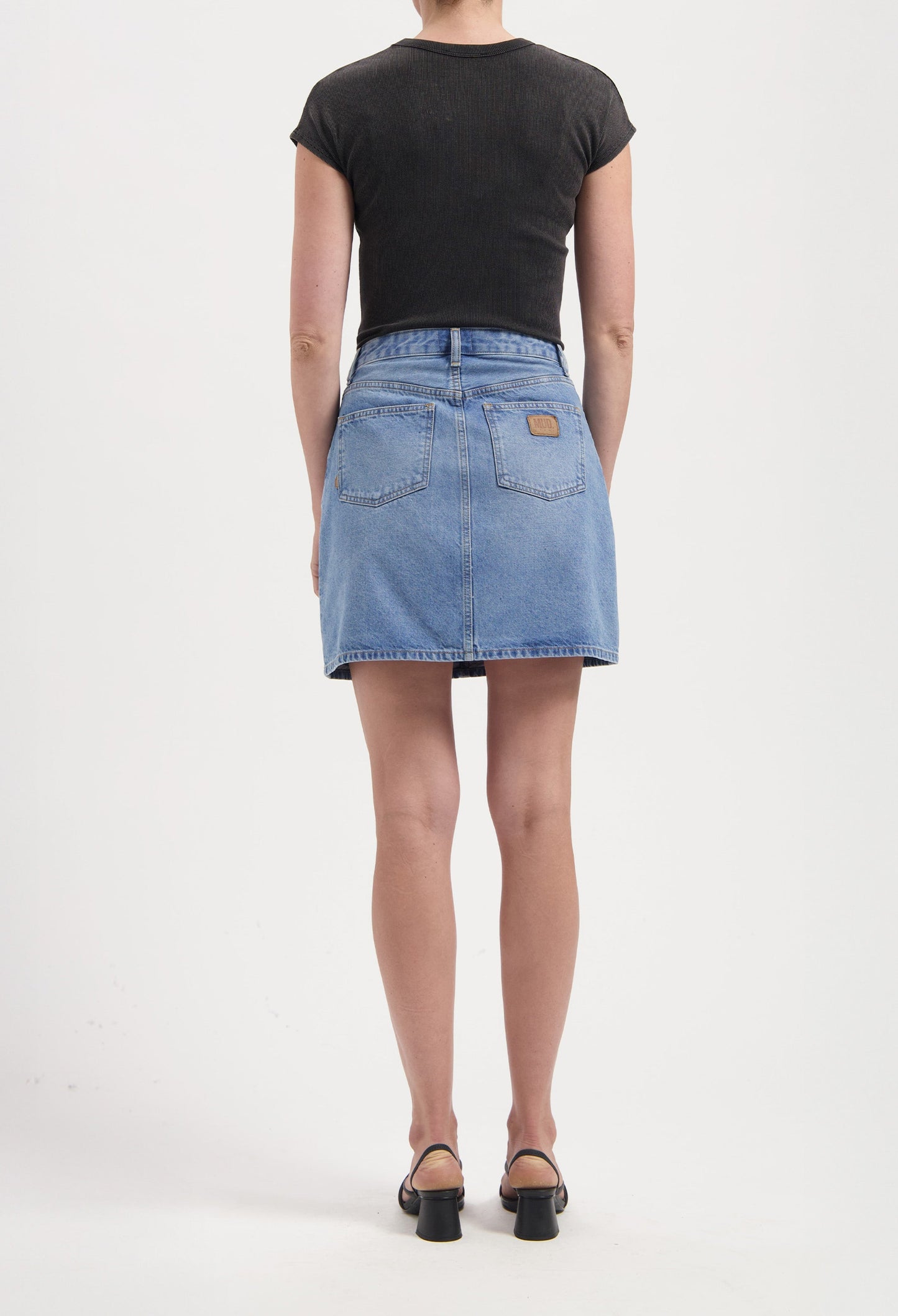 LAST ONE IN S-Audry Mini Skirt - Light Stone Vintage