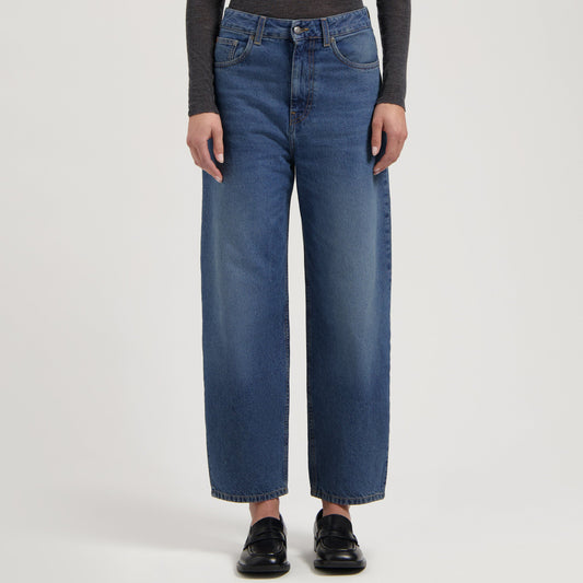 Brooke High Barrel - Rustic Blue