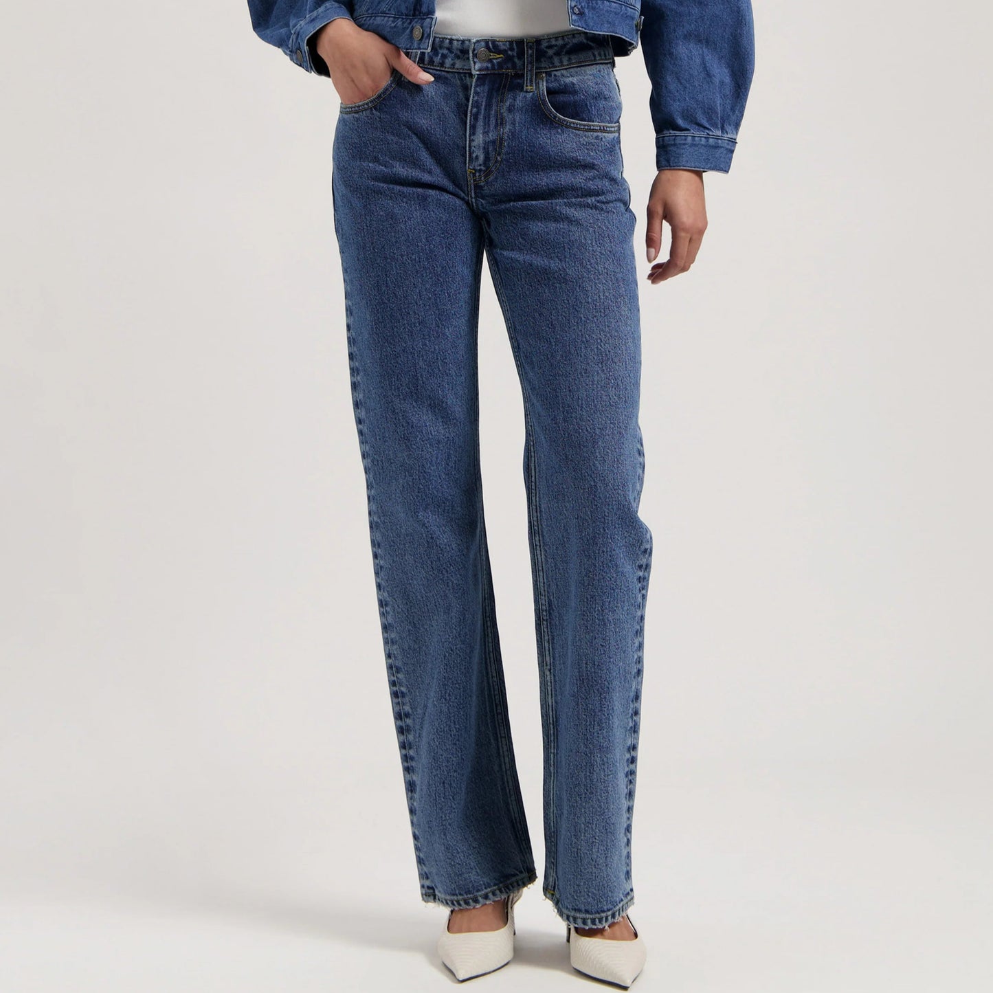 Carry Mid Straight - Stone Vintage