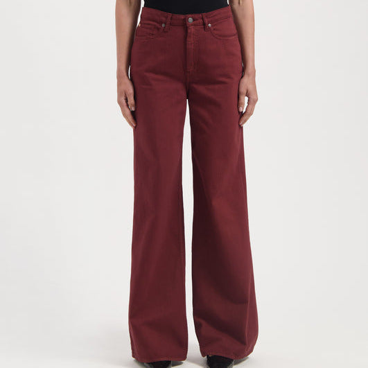 Sarah High Loose - Burgundy
