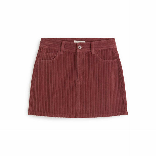 Corduroy Kimmy Skirt - Mahogany