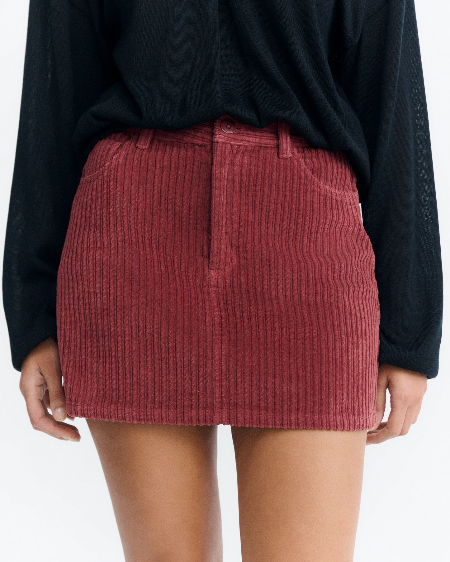 Corduroy Kimmy Skirt - Mahogany