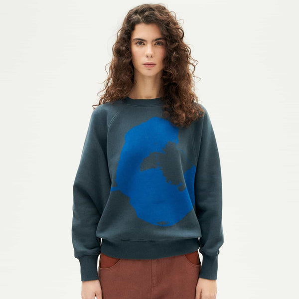 Bonnie Sweatshirt Grafito Flower - Grey