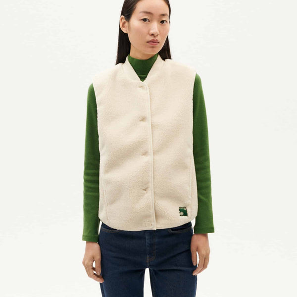 Jay Fleece Vest - Ivory