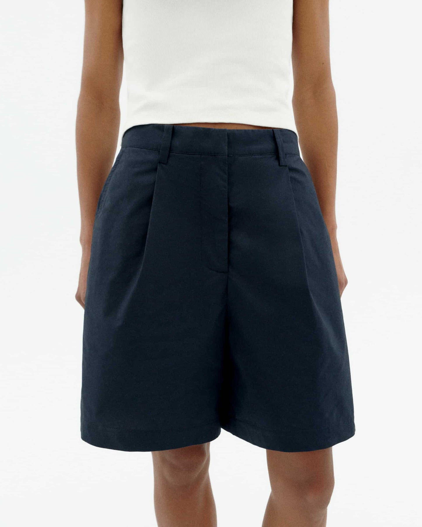 LAST ONE in 40 - Lia Hemp Shorts - Blue Night