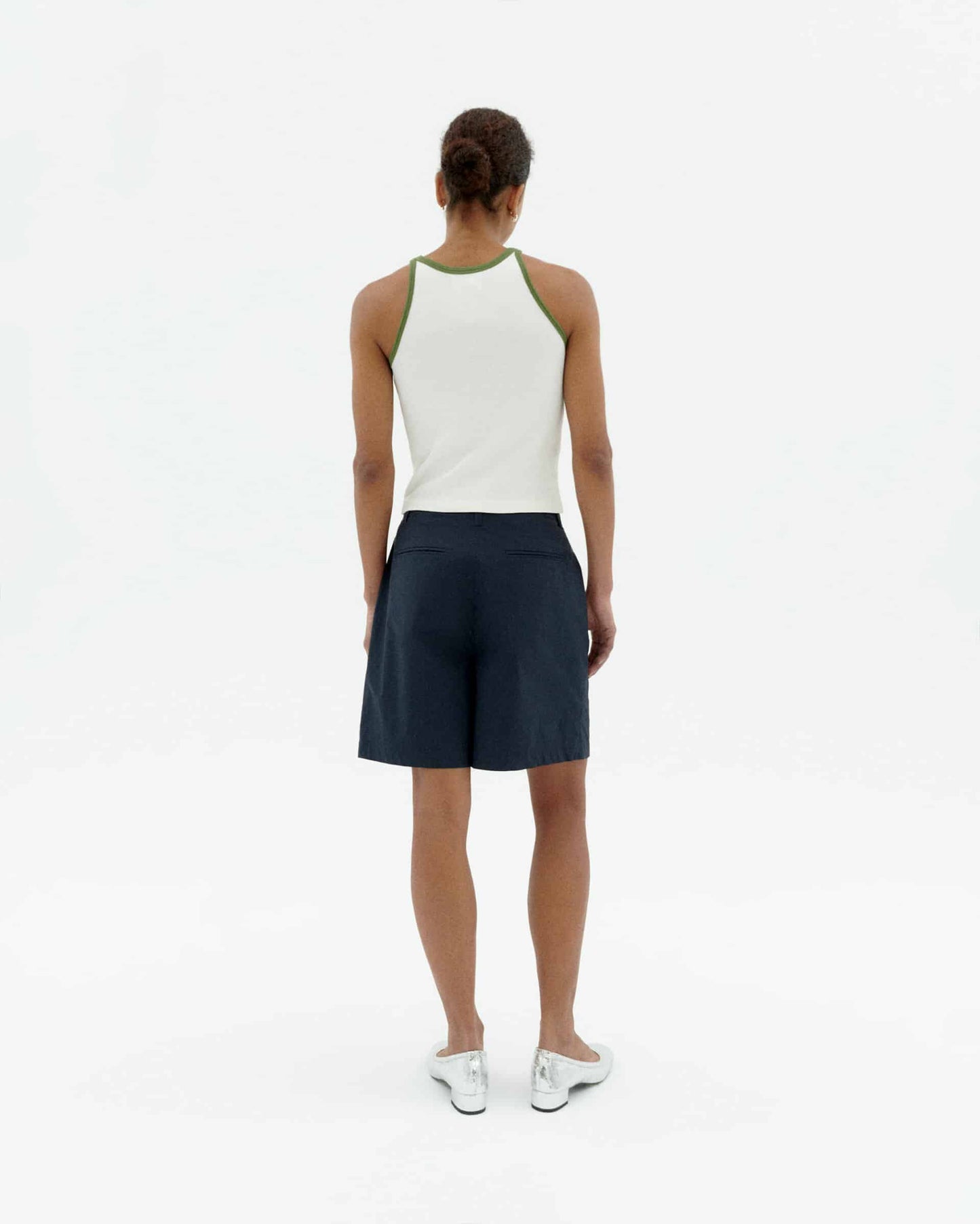 LAST ONE in 40 - Lia Hemp Shorts - Blue Night