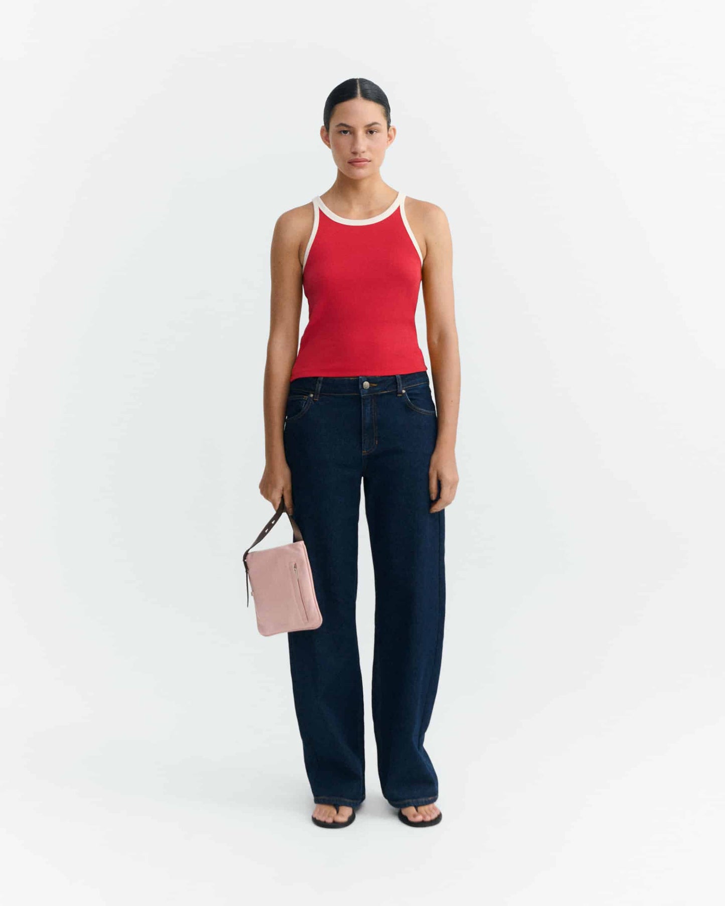 LAST ONE in XL - Harriet Top Contrast - Clavel Pannacotta