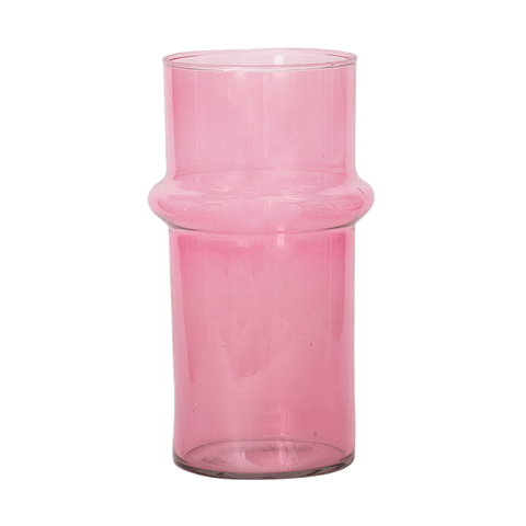 UNC Vase Recycled Glass - Pink