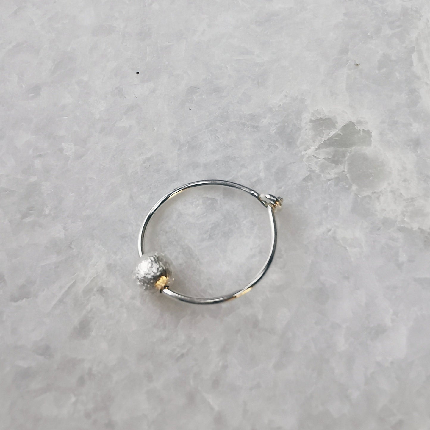 Just A Earring Silver Bead