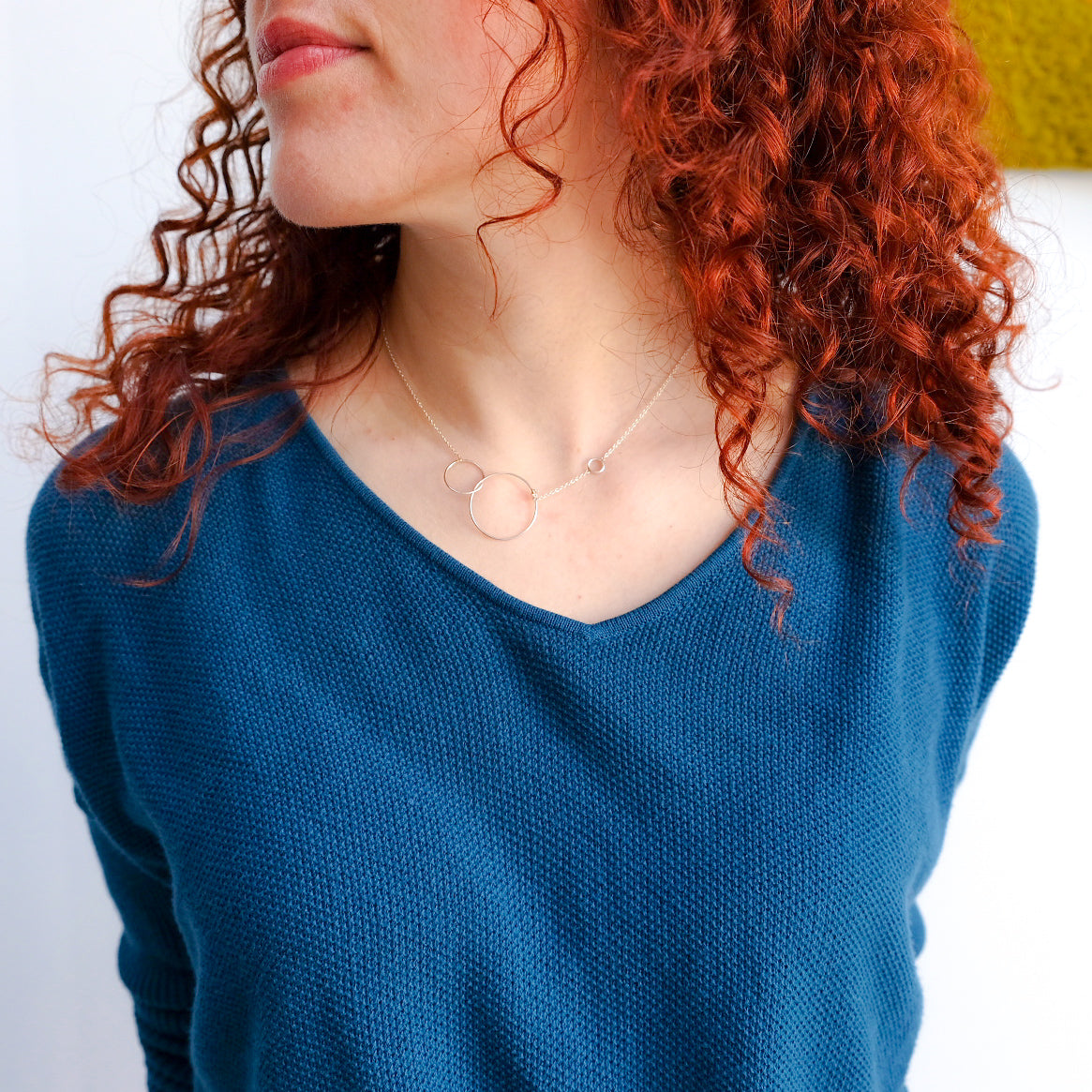 Aurore Havenne Trinity Necklace - Silver