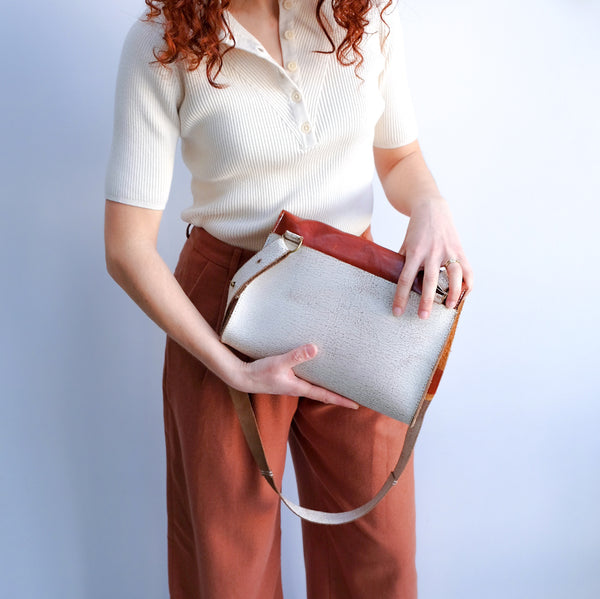 Statie Twee Shoulder Bag - Upcycled Leather