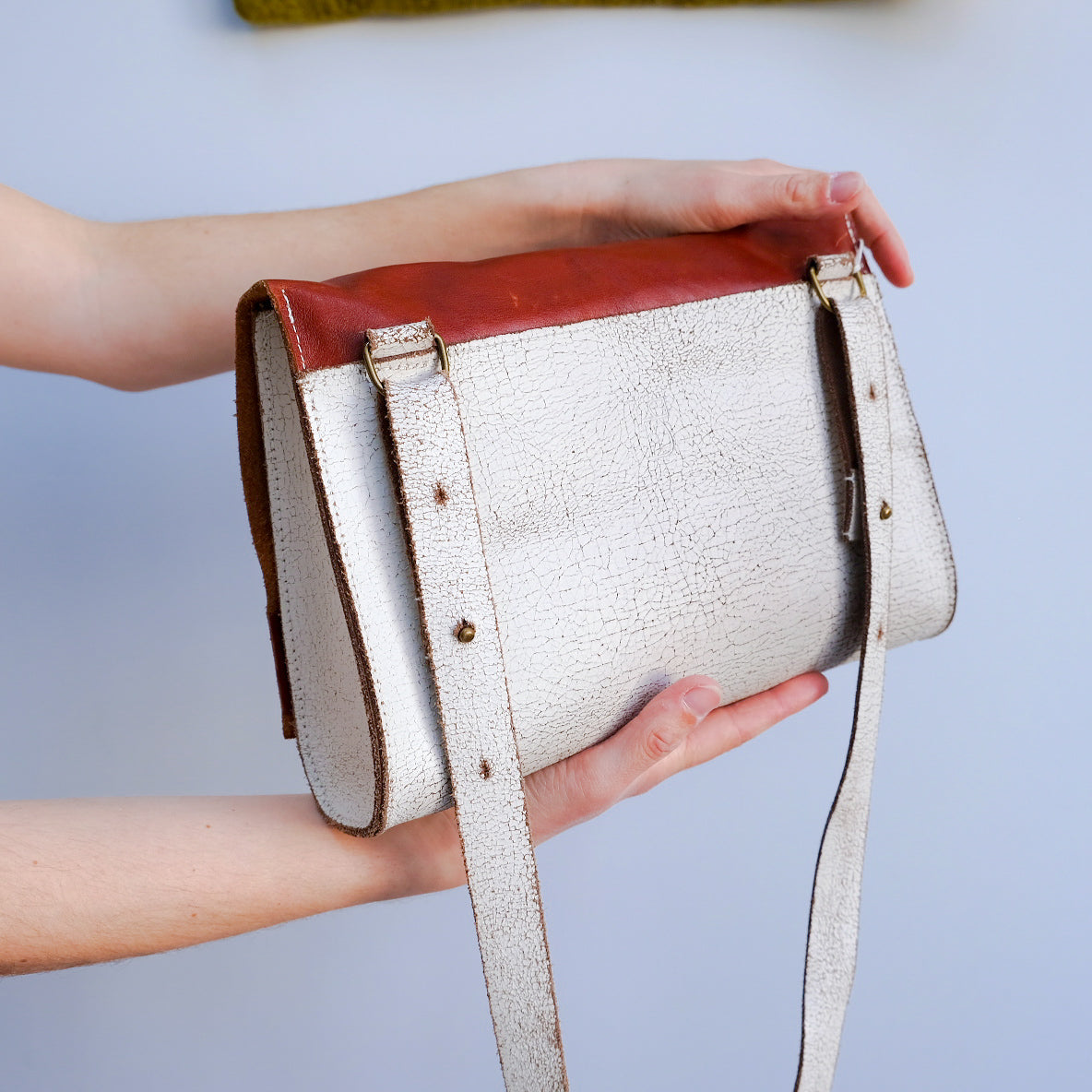 Statie Twee Shoulder Bag - Upcycled Leather