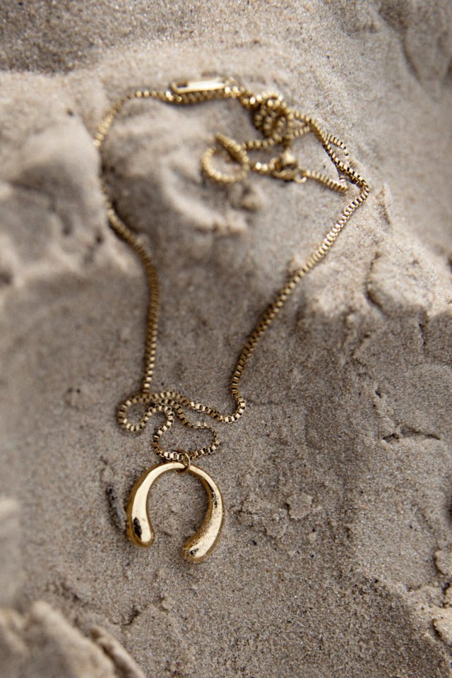 Bandhu Round Melt Necklace - Gold