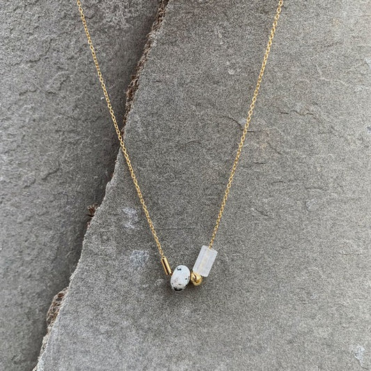 Essyello Dalmation Jasper Necklace