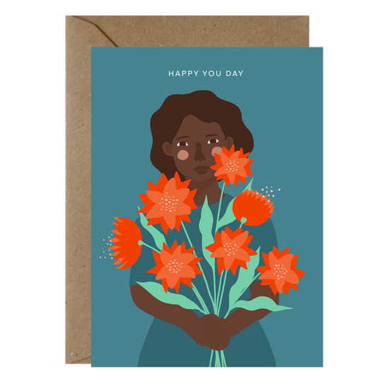 Greeting Card - Happy You Day Black Beauty