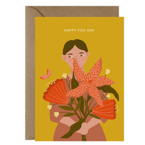 Greeting Card - Happy You Day Butterfly Garden