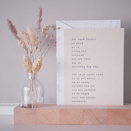 Caduc - Catherine Duchesne growing card - Via mij