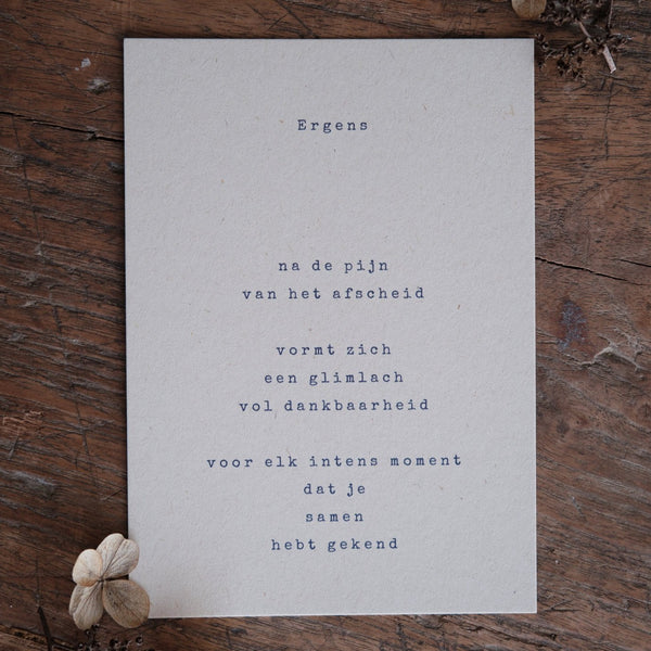 Caduc - Catherine Duchesne growing card - Ergens