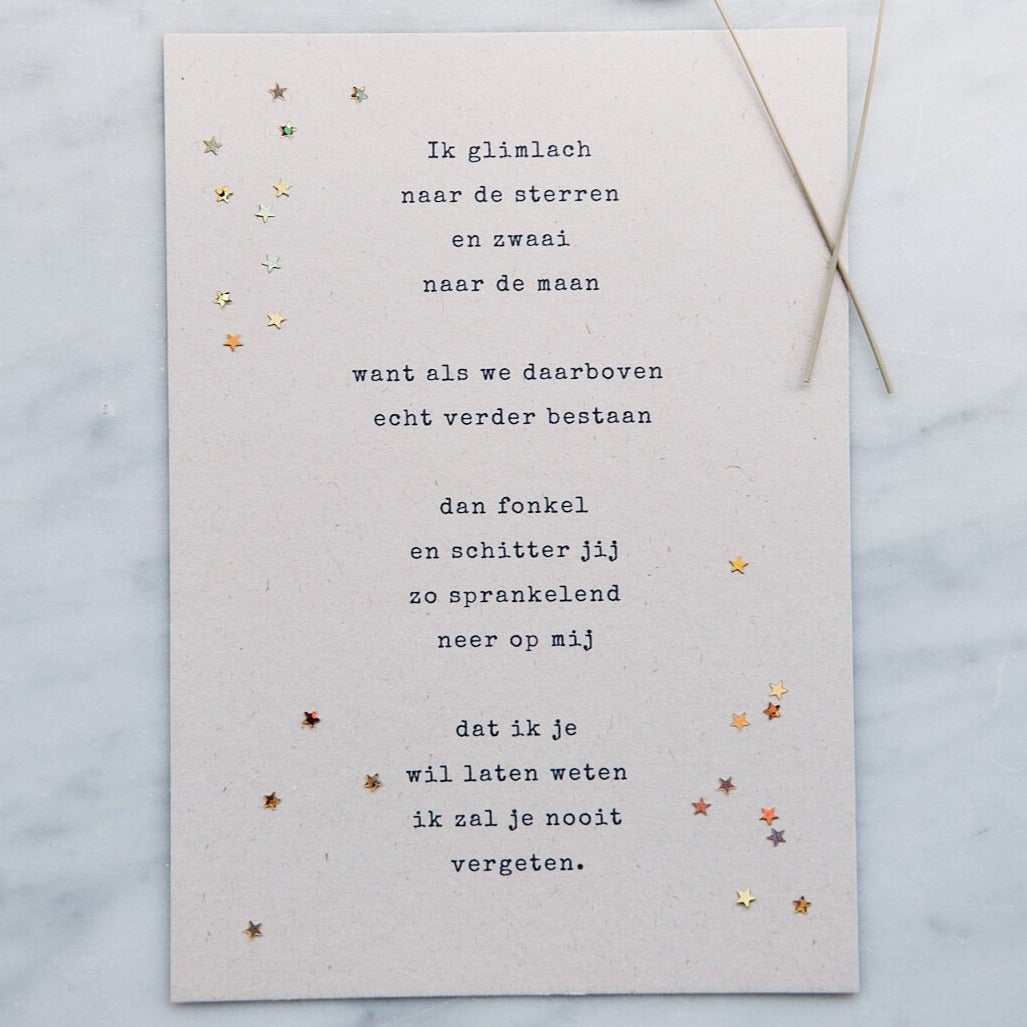 Caduc - Catherine Duchesne growing card - Ster & Maan