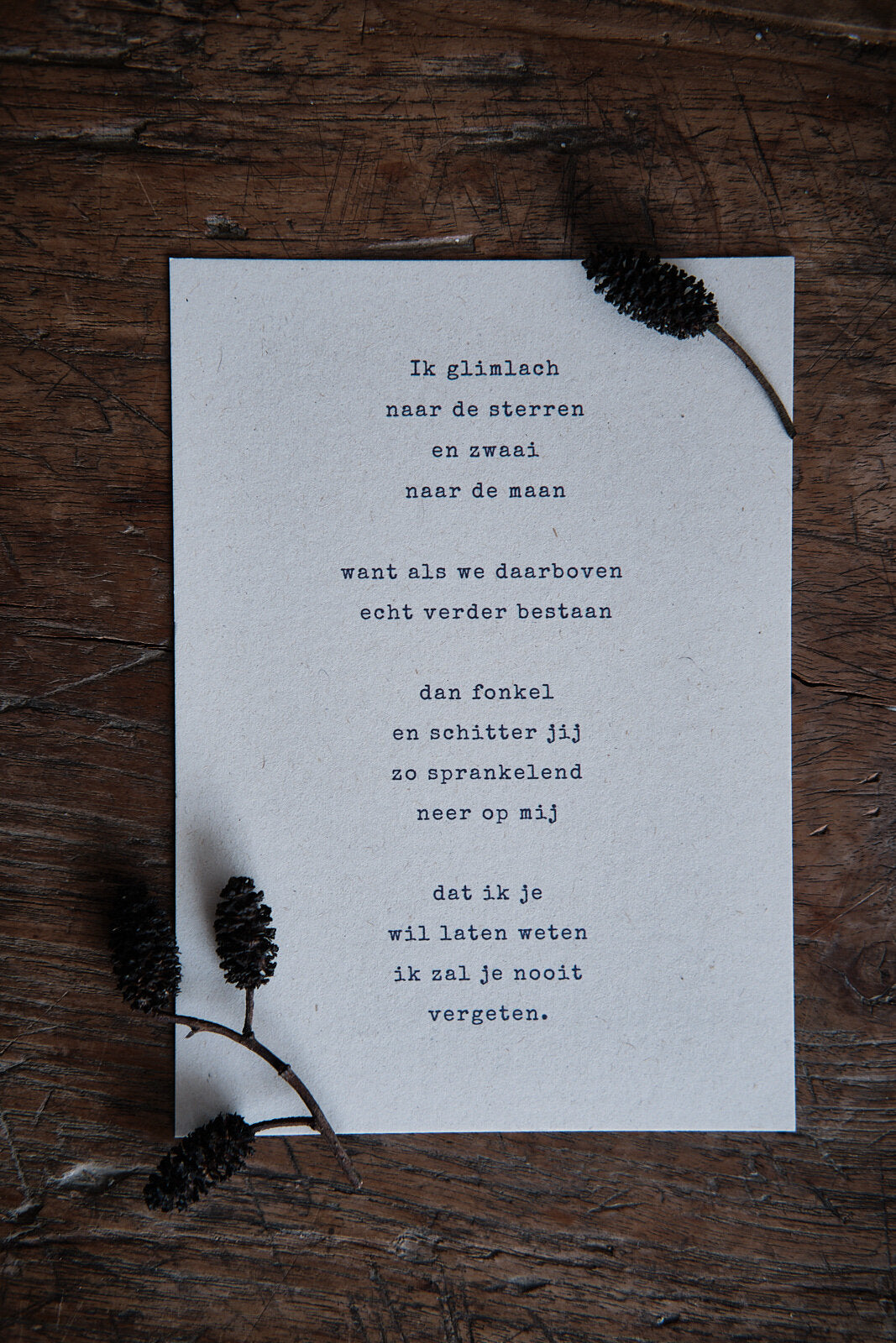 Caduc - Catherine Duchesne growing card - Ster & Maan