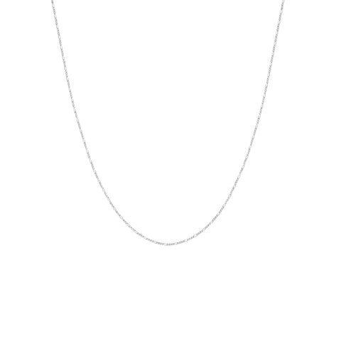Flawed Figaro Necklace - Silver