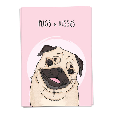 Kaart Blanche Cardimals – Pugs & Kisses