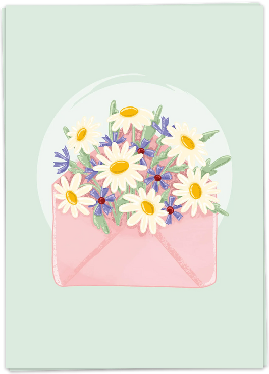 Kaart Blanche Valentine - Flowers Mail