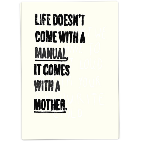 Kaart Blanche Mom -  Manual