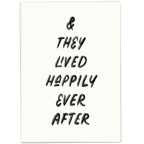 Kaart Blanche Wedding - Happily Ever After