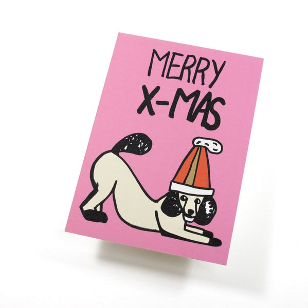 Sarah Corynen Greeting Card - Merry X-mas