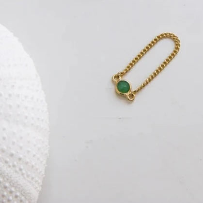 Essyello Chain Ring Dot - Green