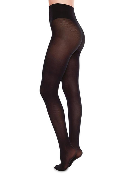 Swedish Stockings Nina Fishbone Tights 40 Denier - Black