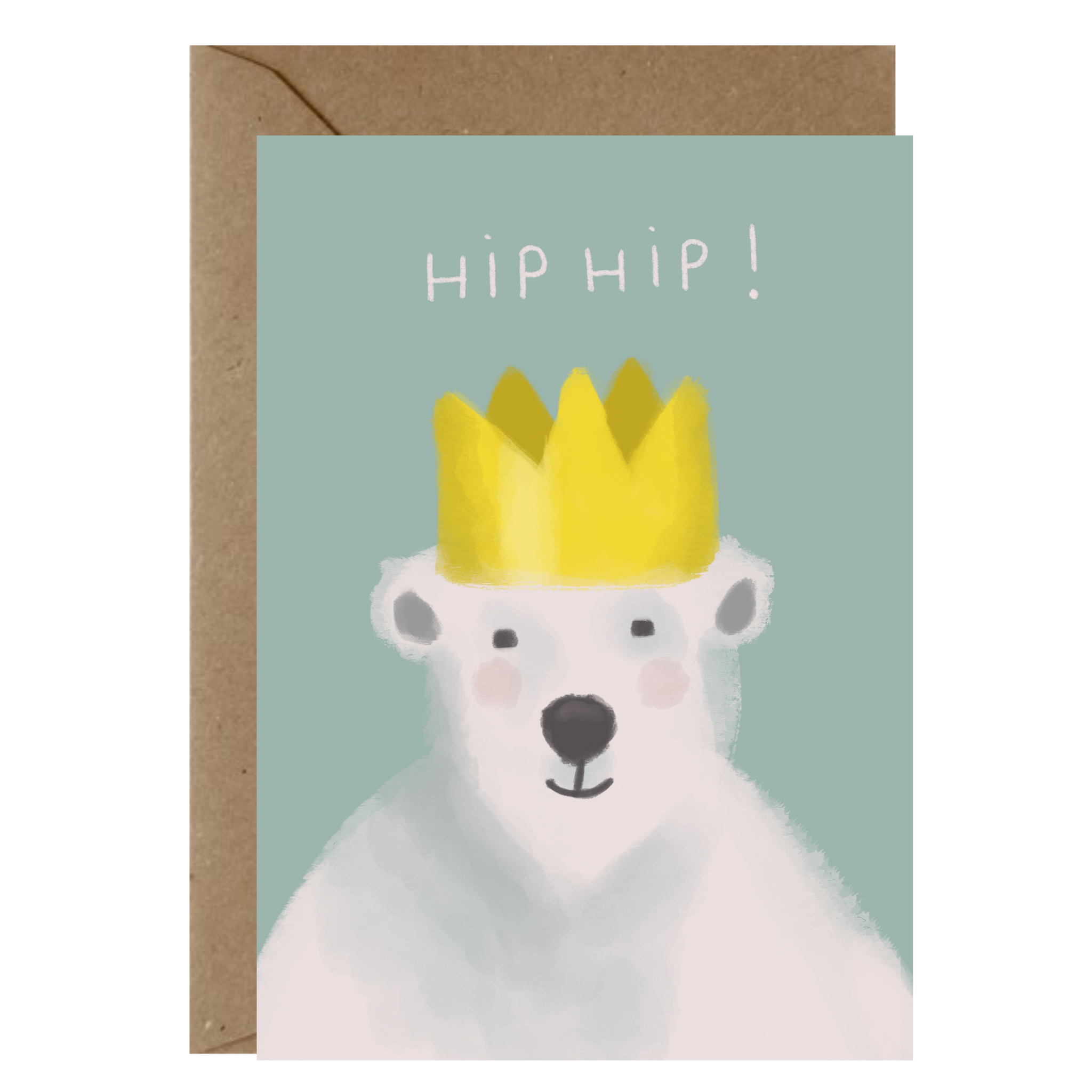 Greeting Card - Hip Hip Polar Bear