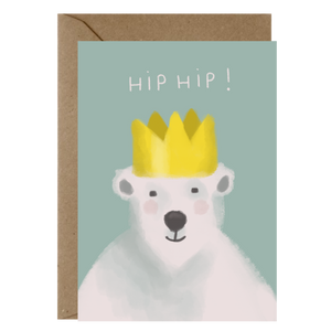 Greeting Card - Hip Hip Polar Bear