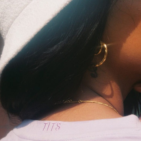T.I.T.S Twist Earrings Medium Gold