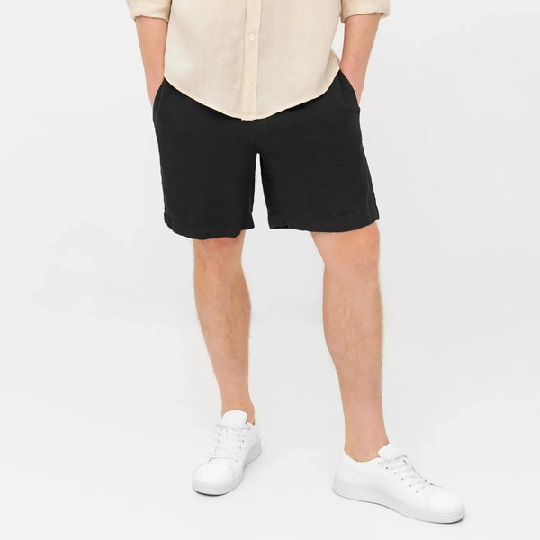 LAST ONE in XL - Givn Laurin Linen Shorts - Black