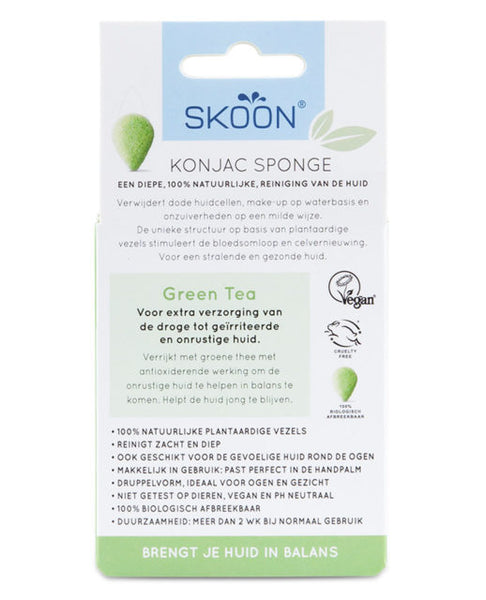 Skoon Konjac Sponge - Green Tea