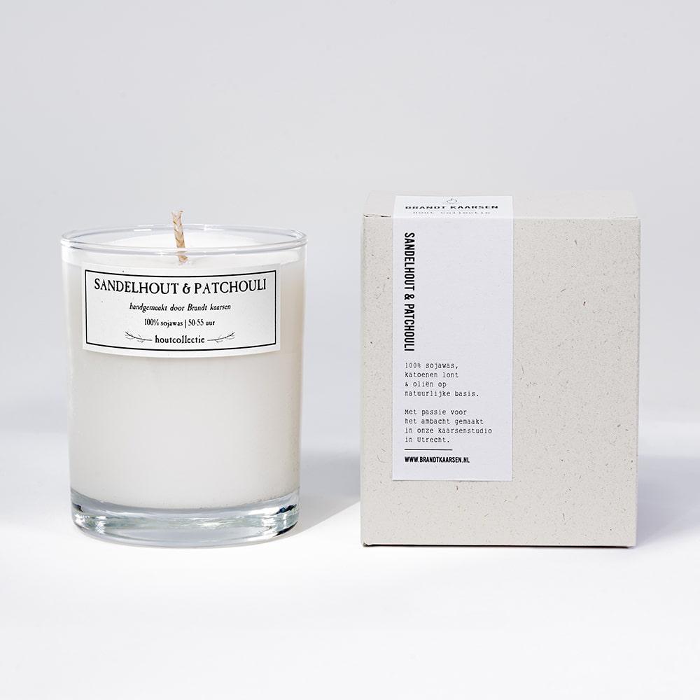 Brandt Wood Collection Candle Sandalwood & Patchouli